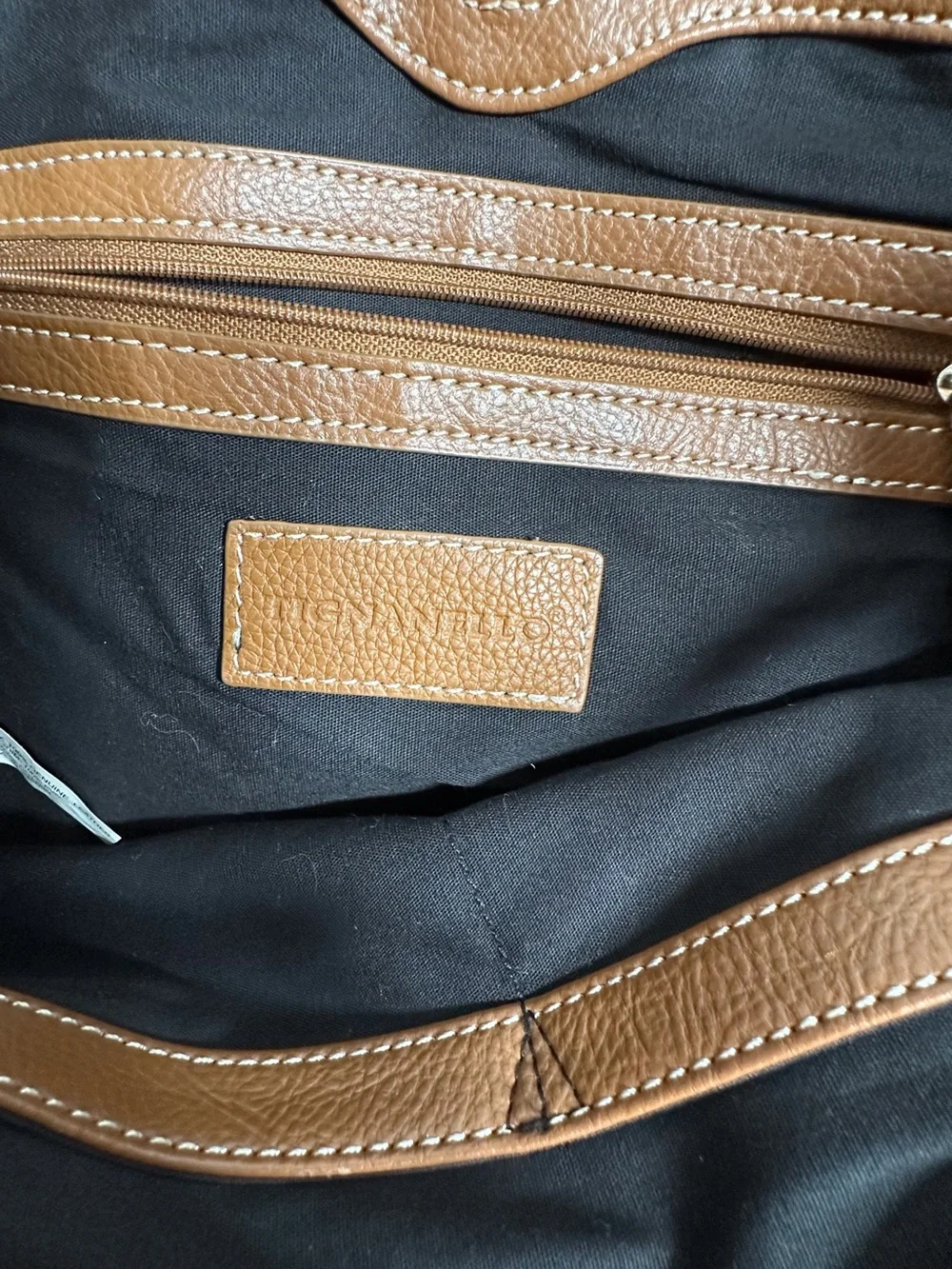 Tignanello Pebble Leather Satchel - Picture 4 of 14